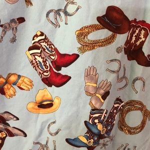 Mad About Scrubs Tops - Mad About Scrubs Nursing Scrub Top Cowboy Print XL Mad About Scrubs Tops - Mad About Scrubs Nursing Scrub Top Cowboy Print XL